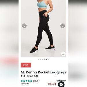 McKenna Black Pocket Leggings